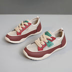 Women's Breathable Casual Sneakers with Rugged Tread and Fashionable Accents