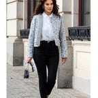 Women's Elegant Jacket with Textured Design