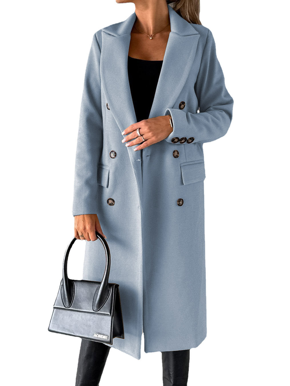 Women's Elegant Double-Breasted Trench Coat
