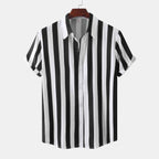 Women's Short-Sleeve Striped Shirt