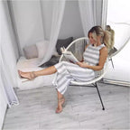 Women's Jumpsuit with Elegant Stripes and Fitted Cut