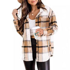 Women's Plaid Fleece Overshirt