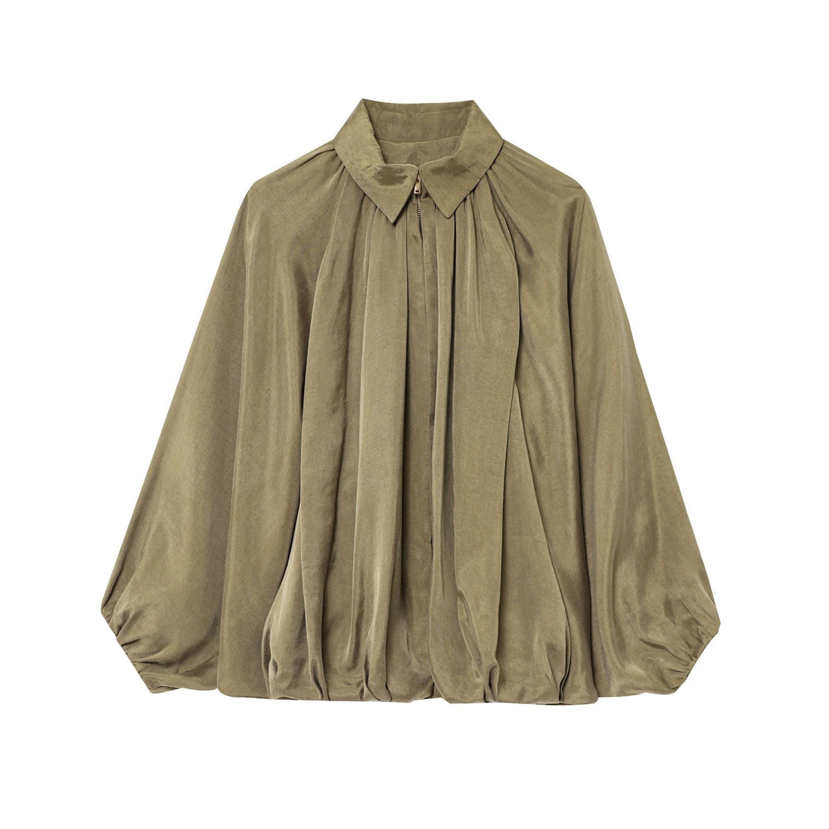 Elegant Women's Blouse with Pleated Details