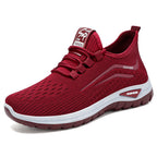 Women's Breathable Casual Sneakers with Elastic Fit and Cushioned Sole