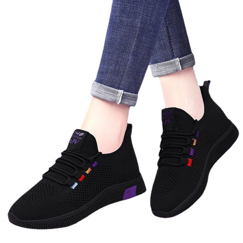 Women's Breathable Training Sneakers with Flexible Upper