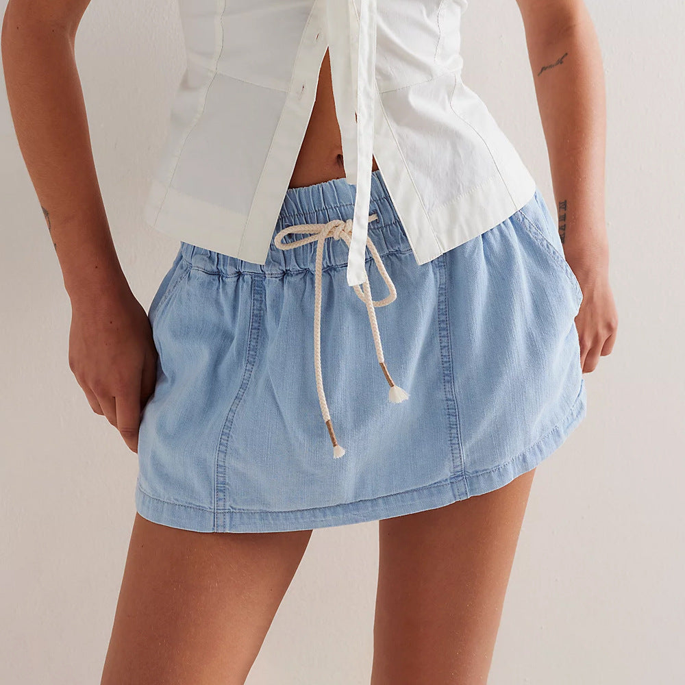 Women's Casual Suit with Elastic Waist and Pockets