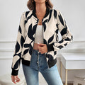 Women's Bomber Jacket with Floral Print