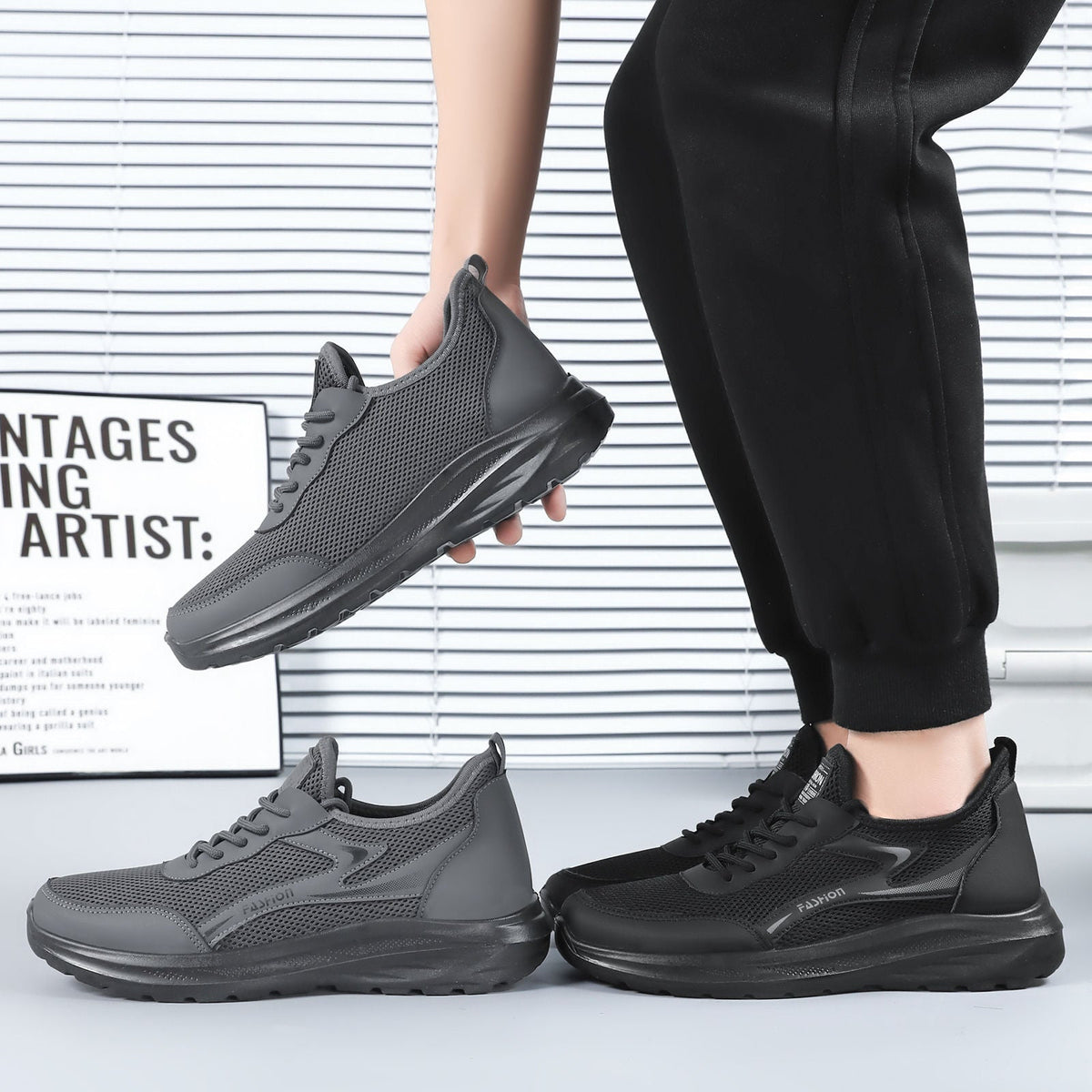 Women's Breathable and Flexible Running Sneakers with Cushioned Sole