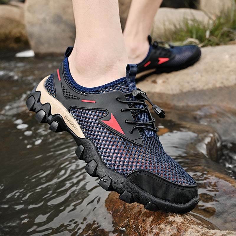 Breathable Women's Outdoor Sneakers with Quick-Drying Mesh