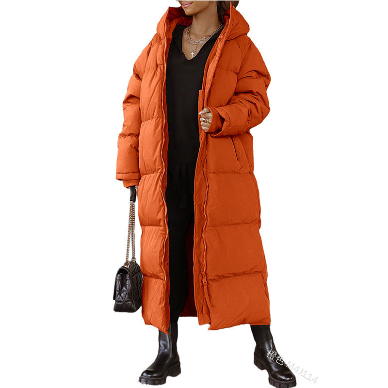 Women's Long Quilted Winter Jacket