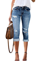 Women's 3/4 Jeans in Used Look