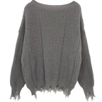 Women's Cotton Sweater with Oversized Fit
