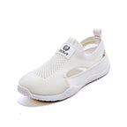 Women's Breathable Sports Sneakers with Elastic Knit Design and Non-Slip Sole