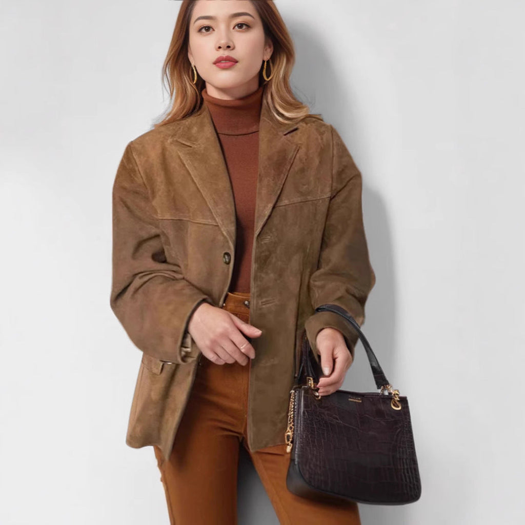 Elegant Suede Blazer