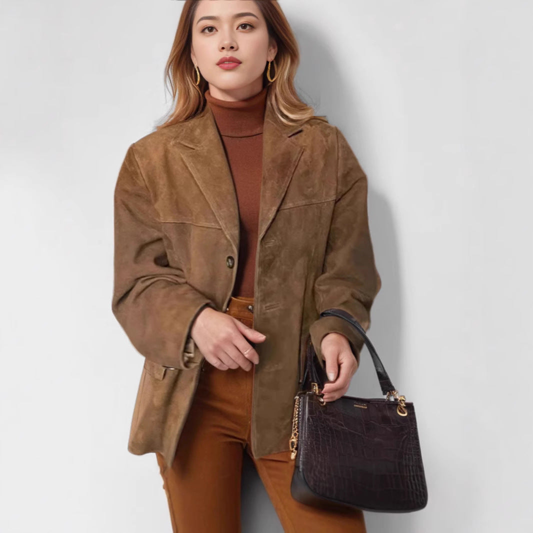 Elegant Suede Blazer