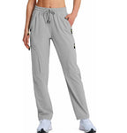 Women's Cargo Pants with Side Pockets and Elastic Waistband