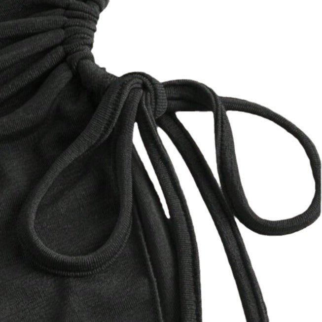 Women's Bandeau Top with Wrap Design and Adjustable Straps
