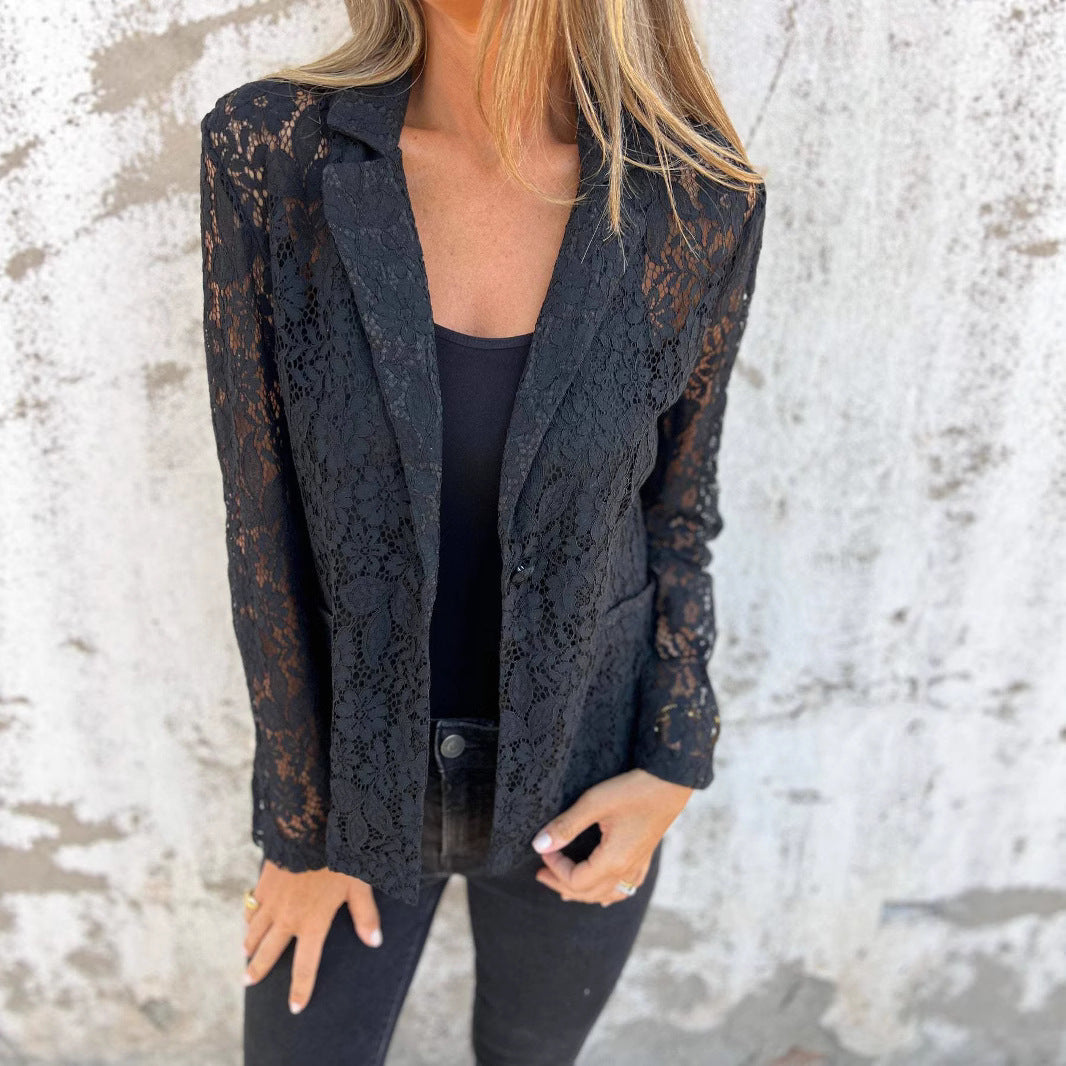 Elegant Lace Blazer