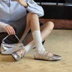 Women's Ballet Flats with Double Strap