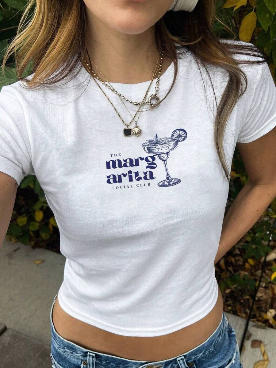 Women's Crop T-Shirt with Creative Skeleton Design and Inspiring Lettering