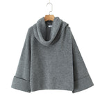 Women's Chunky Knit Cowl-Neck Sweater