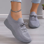 Women's Breathable Slip-On Sports Shoes with Flexible Upper