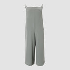 Women's Casual Wide-Leg Jumpsuit with Pockets