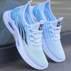 Women's Breathable Running Shoes with Flexible Upper and Cushioning