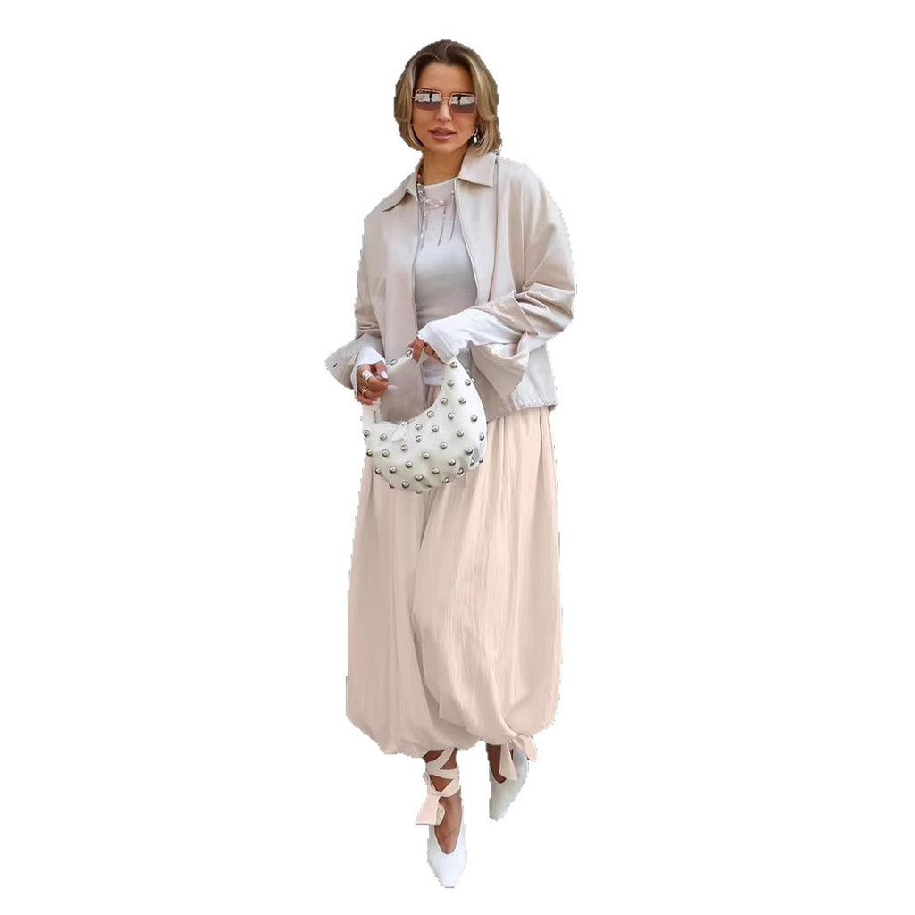 Elegant Summer Jacket with Casual Cut and Loose Sleeves
