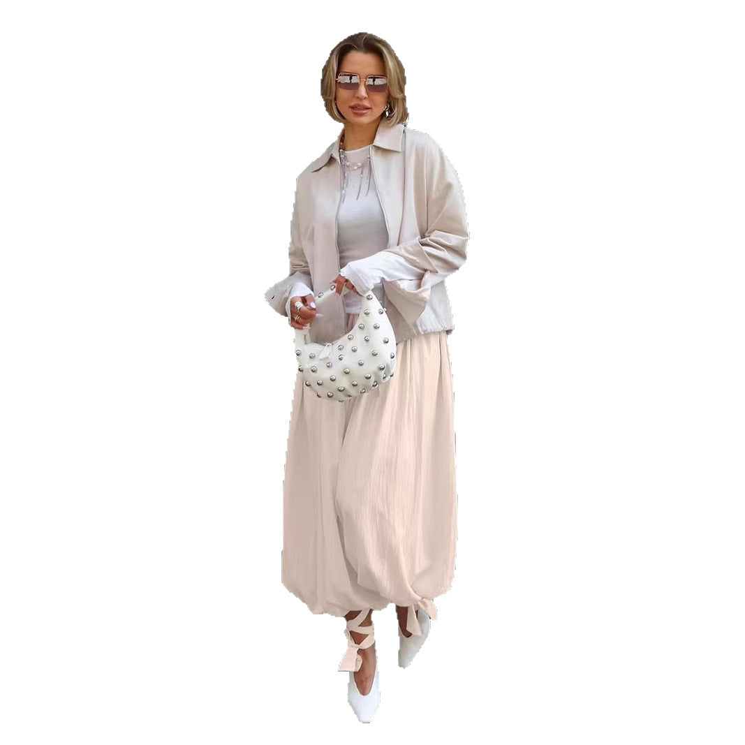 Elegant Summer Jacket with Casual Cut and Loose Sleeves