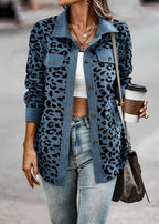 Women's Fashionable Leopard Print Overshirt