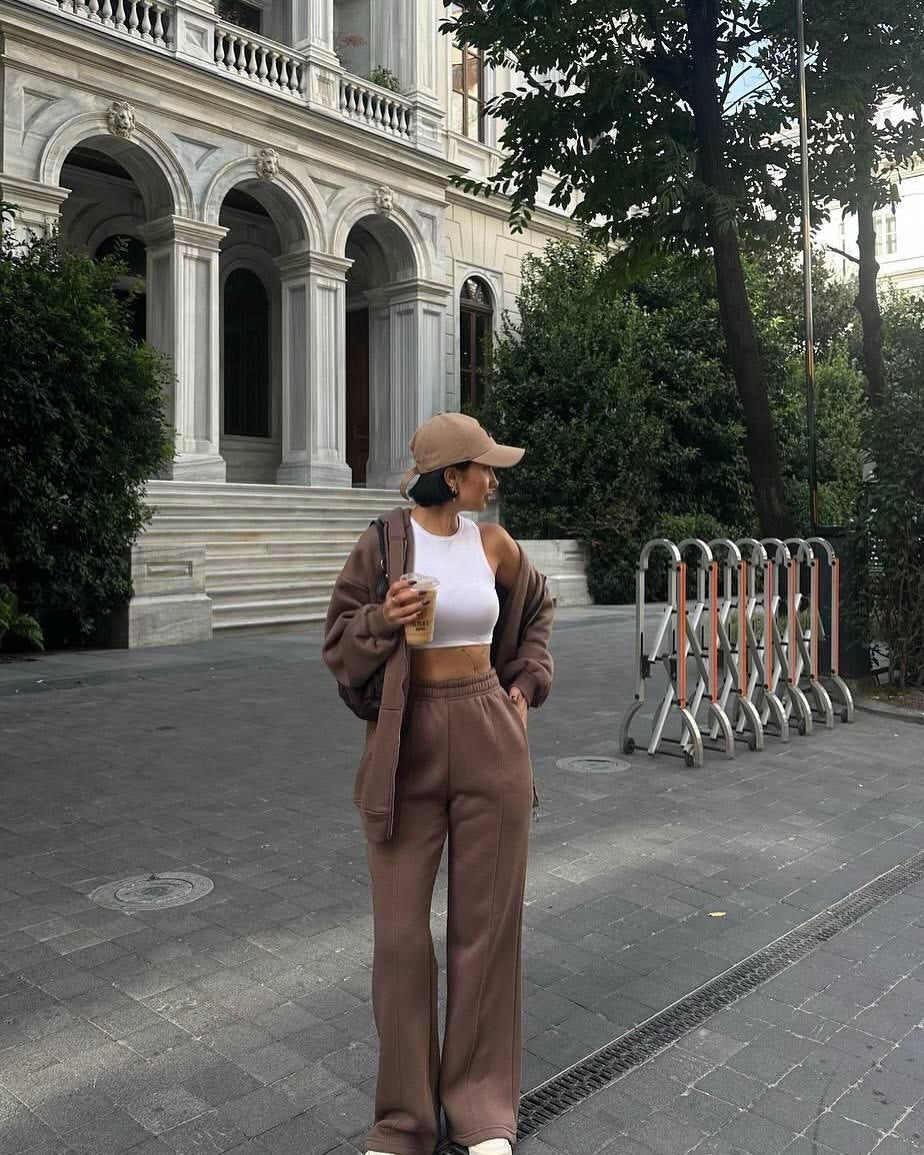 Women's Hoodie and Wide-Leg Joggers Set