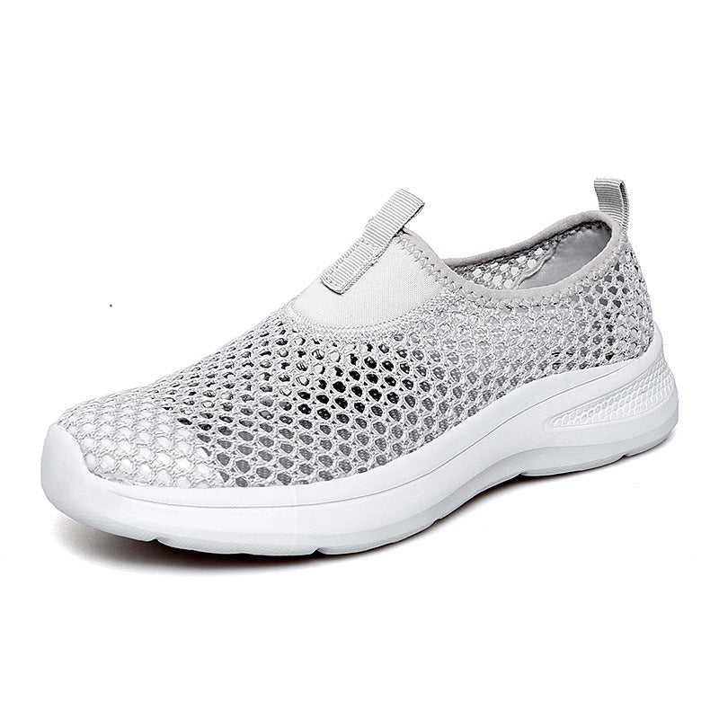Women's Breathable Slip-On Sneakers with Elastic Design
