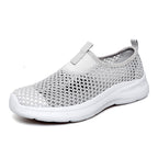 Women's Breathable Slip-On Sneakers with Elastic Design