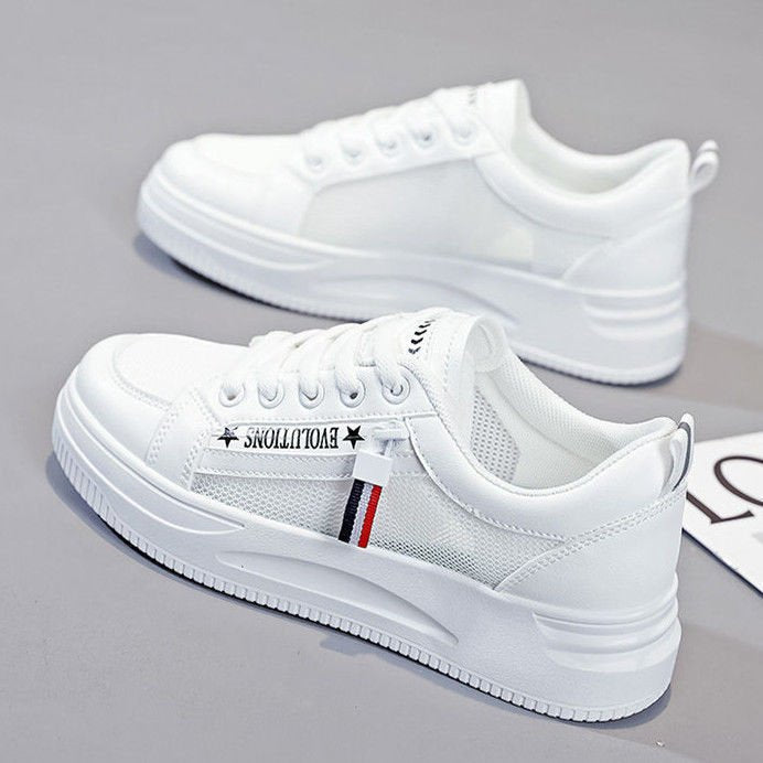 Women's Breathable Sneakers with Elastic Lacing System