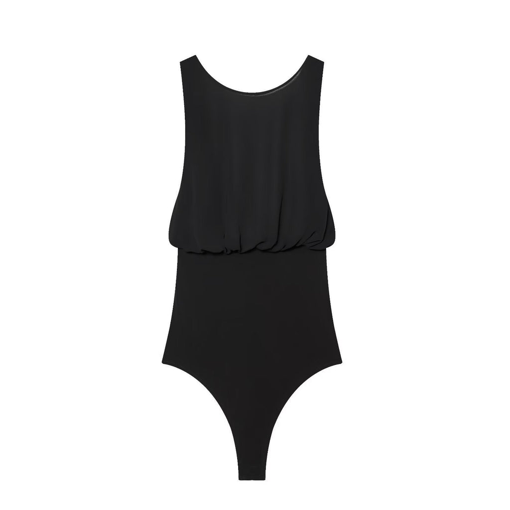 Women's Swimsuit with Decorative Ruffle and Flattering Cut