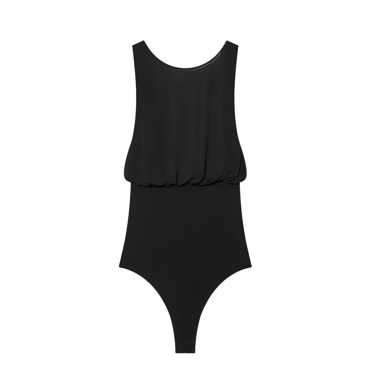 Women's Swimsuit with Decorative Ruffle and Flattering Cut