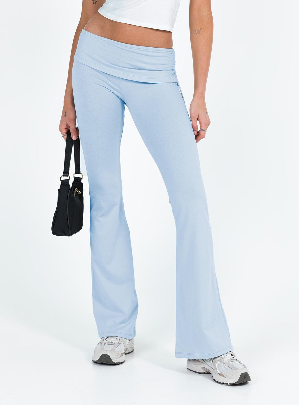 Women's High-Waisted Bootcut Leggings with Elastic Waist