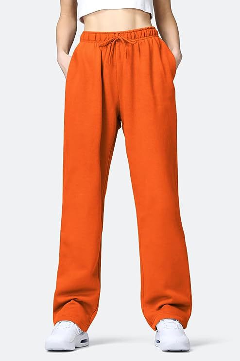 Women's Comfortable Sports Pants with Elastic Waistband and Pockets