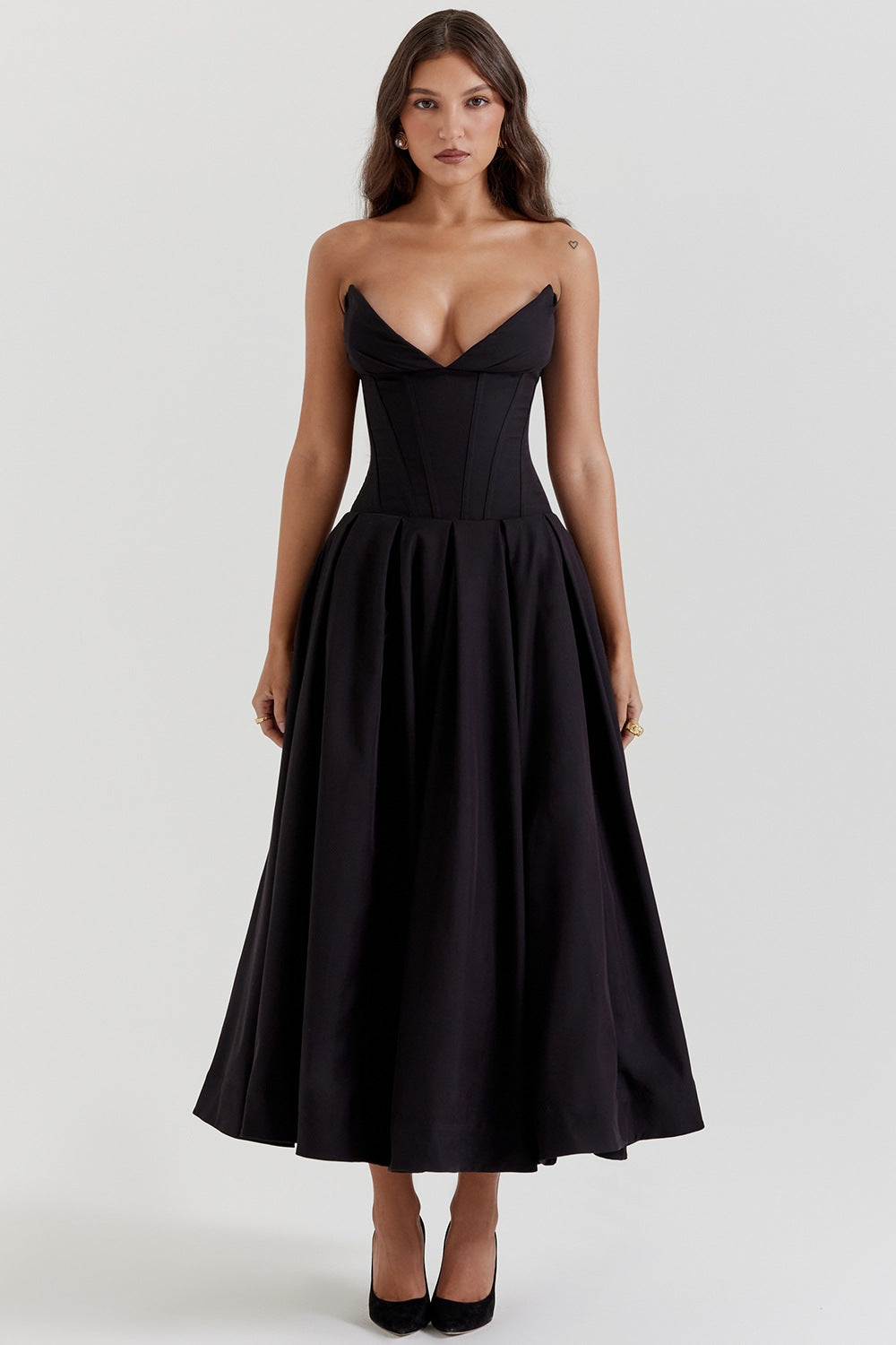 Women's Fitted A-Line Evening Dress