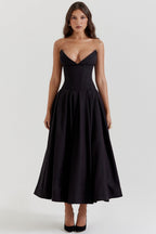 Women's Fitted A-Line Evening Dress