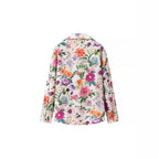 Women's Floral Pattern Blouse with Modern Cut