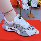 Women's Breathable Sports Shoes with Lightweight Mesh and Non-Slip Sole