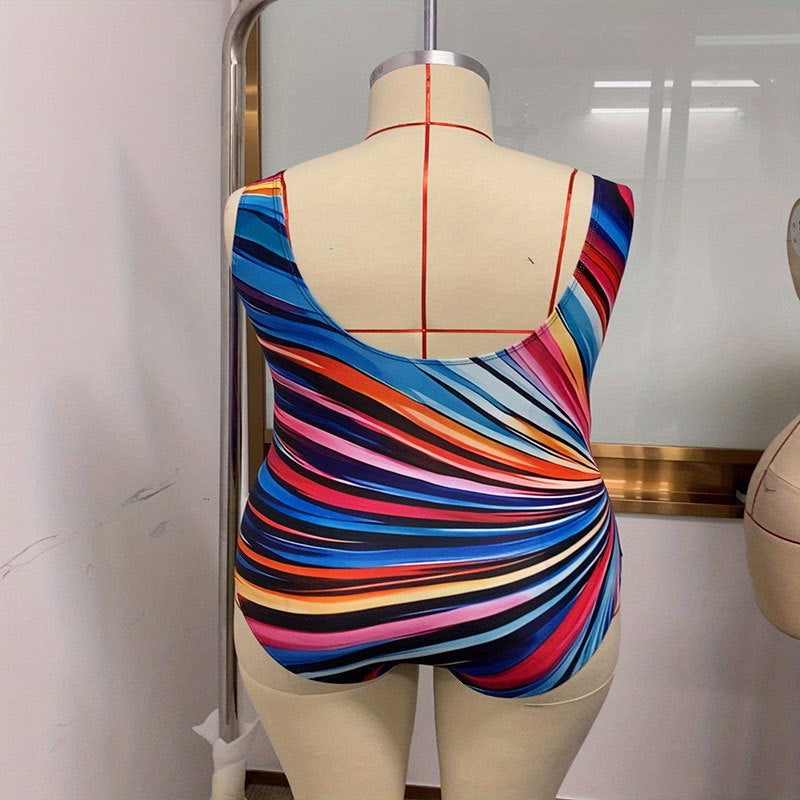 Women's Swimwear with Stylish Spiral Pattern