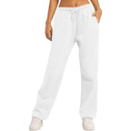 Women's Comfortable Sports Pants with Elastic Waistband and Pockets