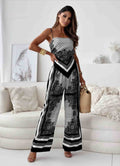 Women's Boho Wide-Leg Jumpsuit