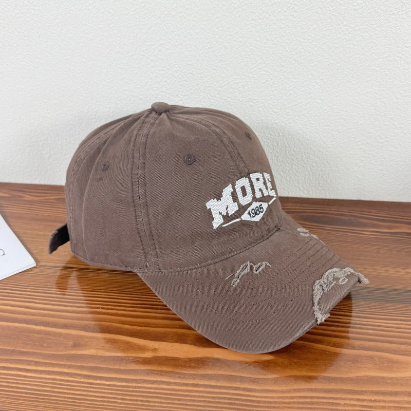 Men's Distressed Casual Baseball Cap