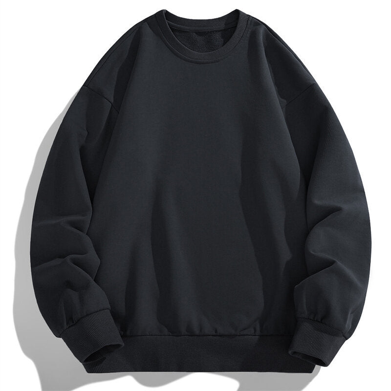 Women's Comfortable Sweatshirt with Casual Cut and Elastic Waistband