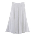 Women's Maxi Skirt with Elegant Polka Dot Pattern and Flowing Cut