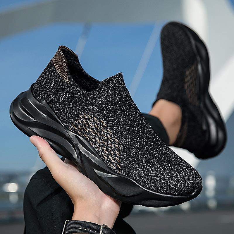 Women's Breathable Sneakers with Elastic Knit Upper